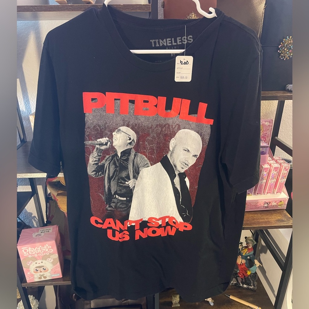 Black Pitbull Graphic T-Shirt